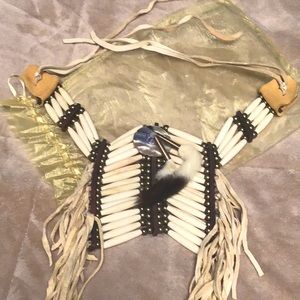 Native American Hishi Bib Necklace